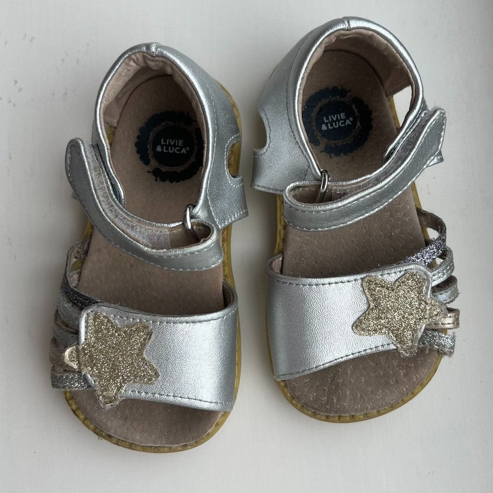 Livie & Luca Nova Silver Sparkle With Gold Star 7
